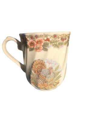 Queen’s Thanksgiving Turkey Mugs Set of 1| Myott Factory Archive Collectible